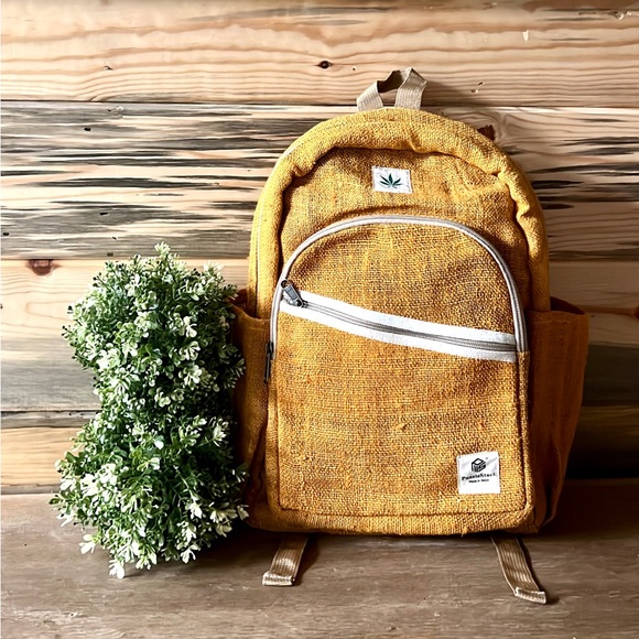 Pure Hemp Backpack Full Size Unisex Design - Picture 1 of 10